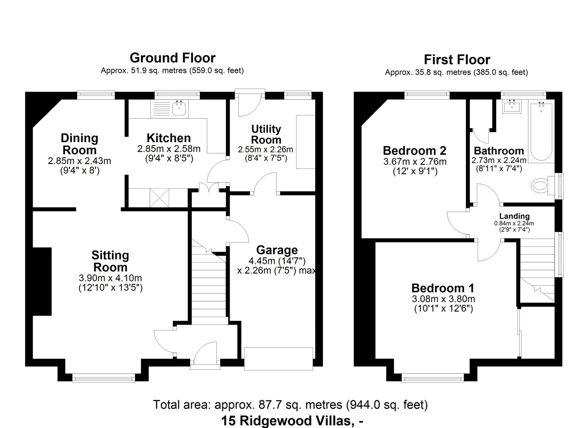 Ridgewood Villas, South Gosforth, Newcastle Upon Tyne