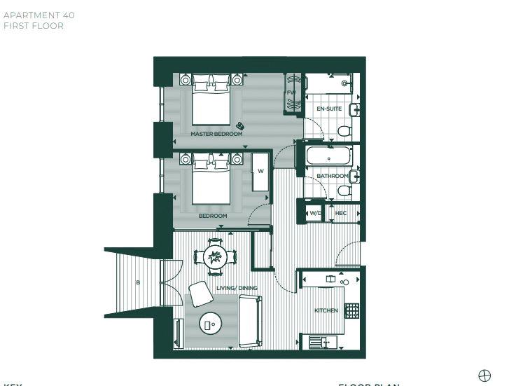 Apartment 40, Jesmond Assembly, Eskdale Terrace, Jesmond