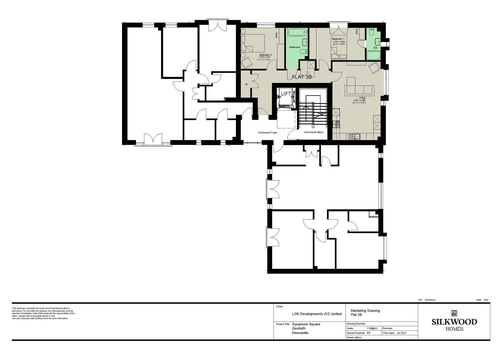 Apartment 3B, Sycamore Square, Gosforth, Newcastle Upon Tyne