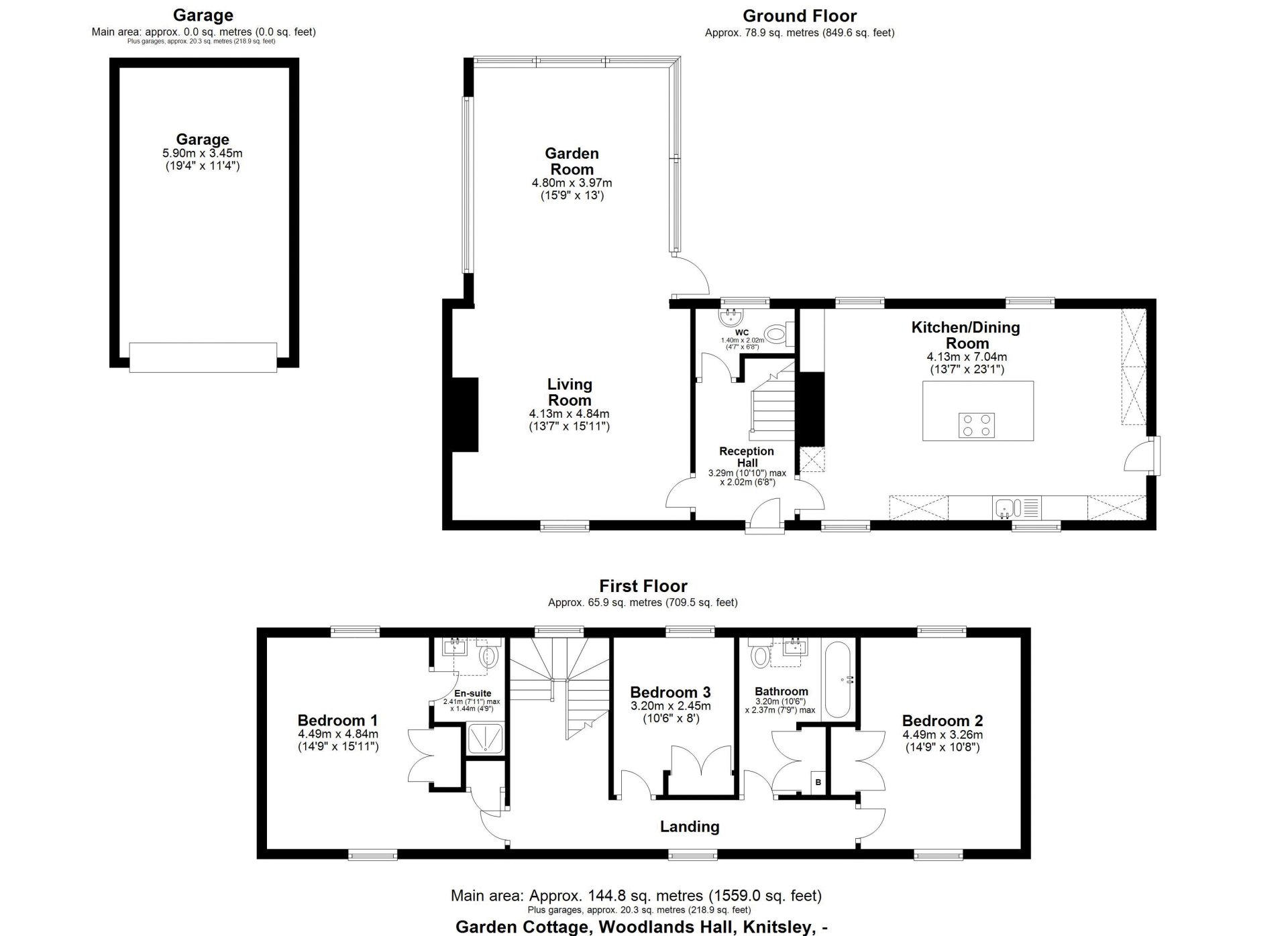 Garden Cottage, Woodlands Hall, Knitsley, Consett, County Durham